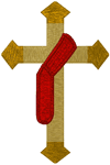 Machine Embroidery Design: Deacon's Cross #1