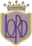 Crowned Lord Banner Embroidery Design