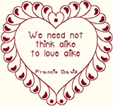 Redwork Machine Embroidery Design: Love Quote 7