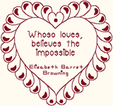 Redwork Machine Embroidery Design: Love Quote 10