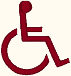 Handicapped Symbol Embroidery Design