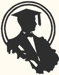 Male Graduate Silhouette Embroidery Design