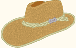 Aussie Bush Hat Embroidery Design