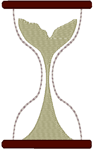 Hour Glass Embroidery Design