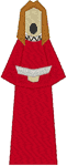 Choir Girl Embroidery Design