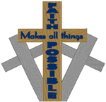 Faith Cross #1 Embroidery Design