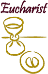 Modern Chalice & Eucharist Embroidery Design