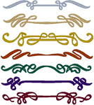 Finishing Touches Scroll Set Embroidery Design