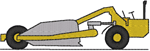 Earthmover Scraper Embroidery Design