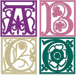 Renaissance Monogram Alphabet Embroidery Design