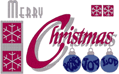 Machine Embroidery Designs: Merry Christmas Wish Number 2