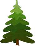 Shades of Green Christmas Tree Embroidery Design