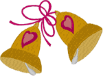 Bells of Love Embroidery Design