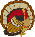 Tom Turkey Embroidery Design