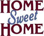 Home Sweet Home Embroidery Design