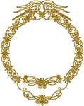 Oval Calligraphy Frame Embroidery Design