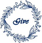 Give Redwork Wreath Embroidery Design