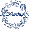 Redwork Machine Embroidery Designs: Insprirational Wreaths: Worship