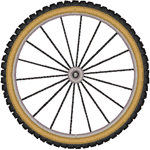 Bicycle Tire Embroidery Design