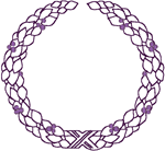 2-Color Olive Wreath Embroidery Design