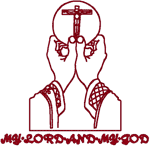 Redwork My Lord and My God Embroidery Design
