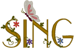 Warm Accents: Sing Embroidery Design