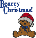Bearry Christmas! Embroidery Design