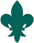 Fleur de lis #1 Embroidery Design