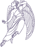 Redwork Machine Embroidery Designs: Angel 1