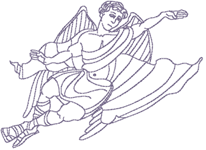 Redwork Machine Embroidery Designs: Angel 2