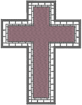 Machine Embroidery Design: Stained Glass Cross