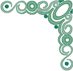 Corner Scroll Embroidery Design