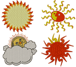 A Little Bit of Sunshine Set Embroidery Design