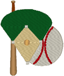 Baseball Logo #2 Embroidery Design