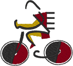 Bicycle Logo Embroidery Design