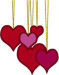 Heart Strings Embroidery Design