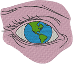 World View Embroidery Design