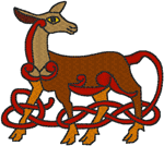 Celtic Deer Embroidery Design