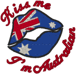 Kiss Me: Australian Embroidery Design