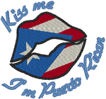 Kiss Me: Puerto Rican Embroidery Design