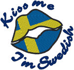 Kiss Me: Swedish Embroidery Design