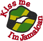 Kiss Me: Jamaican Embroidery Design