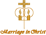 Marriage in Christ Embroidery Design