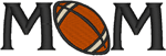 Football Mom Embroidery Design