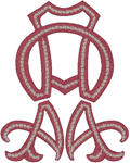 Decorative Alpha & Omega Embroidery Design