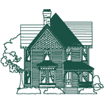 Redwork Midwest Farmhouses Embroidery Design