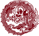 Redwork Asian Circle Dragon Embroidery Design
