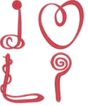 JoliScript Abstract Alphabet Embroidery Design