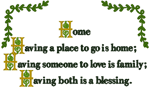 Home Blessings Embroidery Design
