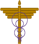 Caduceus #3 Embroidery Design